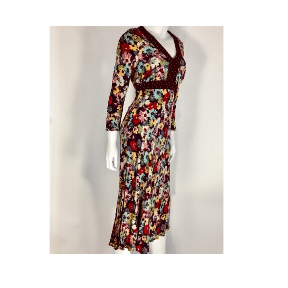 Boden Dresses & Skirts - Boden Floral Print Midi Boho Dress Size 10R